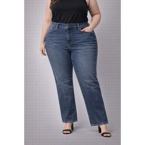 Lane Bryant Jeans Women Size 24 Medium Wash Bootcut Denim Pants